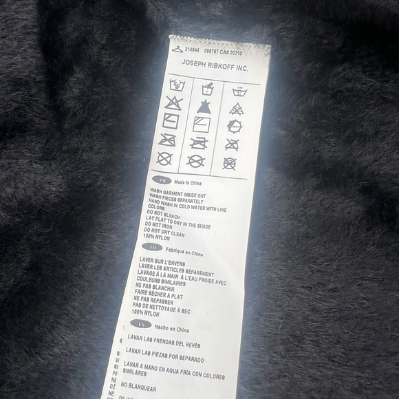 Joseph Ribkoff Black Fuzzy Blazer - Picture 6 of 6
